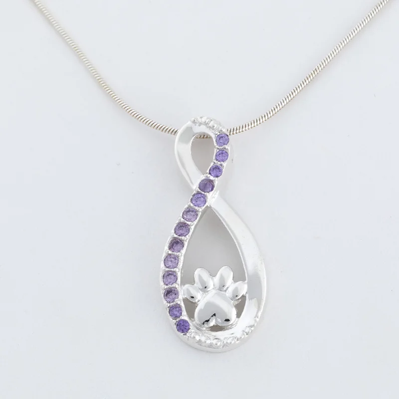 Exclusive Savings On Timeless Jewelry Pieces Infinity Love for Paws Sterling & Crystal Necklace Exclusive Savings On Timeless Jewelry Pieces Infinity Love for Paws Sterling & Crystal Necklace
