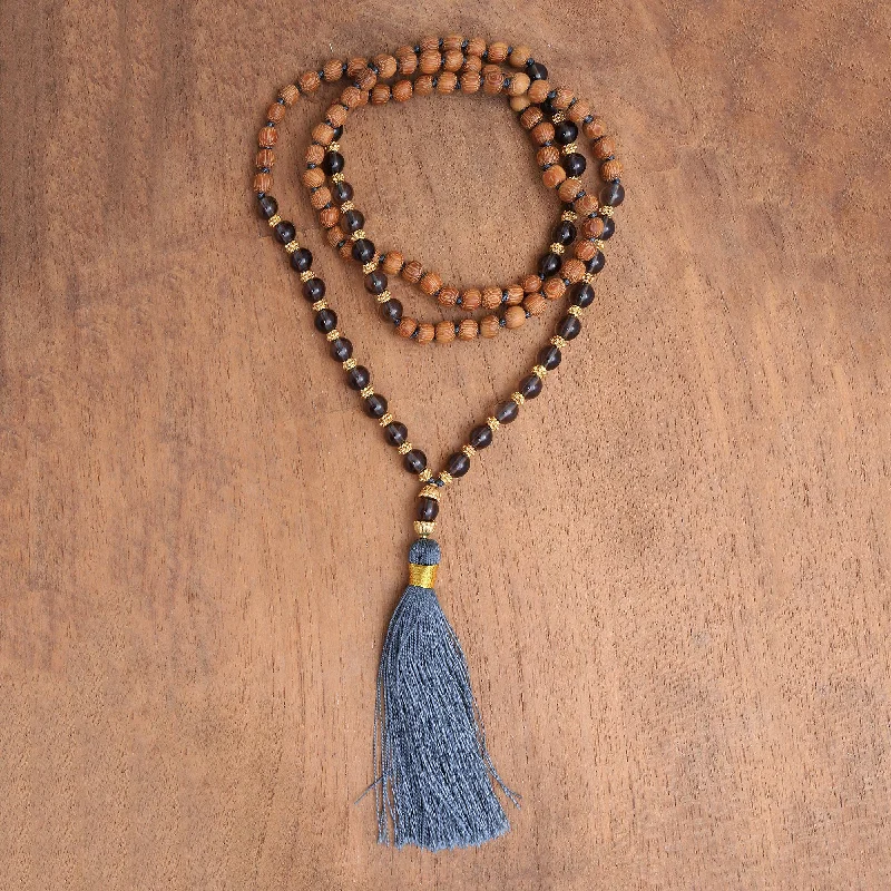 Limited Stock On Premium Jewelry At Low Prices Batuan Harmony 22k Gold Plated Smoky Quartz Beaded Necklace from Bali Limited Stock On Premium Jewelry At Low Prices Batuan Harmony 22k Gold Plated Smoky Quartz Beaded Necklace from Bali