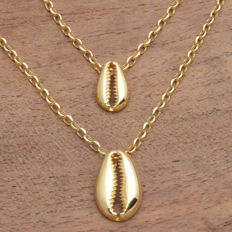 Exclusive Online Discounts On Stylish Jewelry Cowry Shell Gold Plated Sterling Silver Cowry Shell Dangle Necklace Exclusive Online Discounts On Stylish Jewelry Cowry Shell Gold Plated Sterling Silver Cowry Shell Dangle Necklace