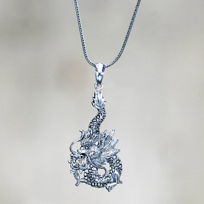 Shop Dazzling Jewelry At The Best Prices Dragon Splendor Sterling Silver Necklace