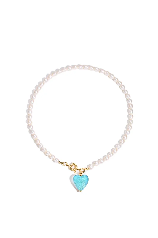 Modern Jewelry At Exclusive Discounts – Shop Today Esmée Aquamarine Glaze Heart Pendant Pearl Necklace Modern Jewelry At Exclusive Discounts – Shop Today Esmée Aquamarine Glaze Heart Pendant Pearl Necklace