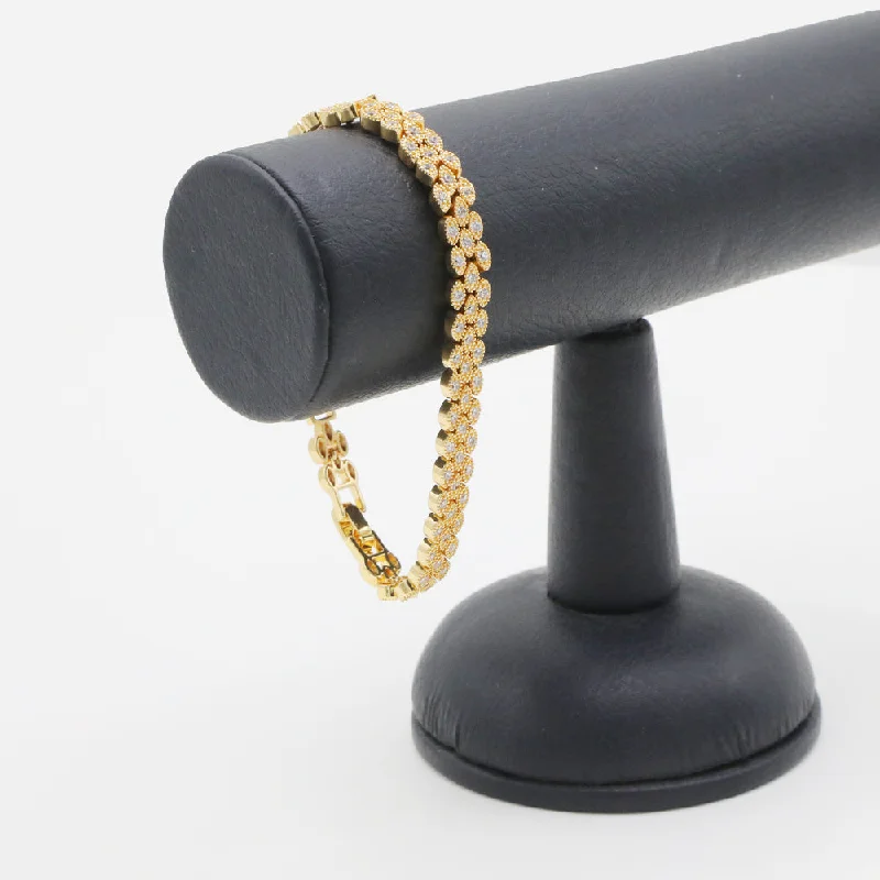 Waterproof Stainless Steel Jewelry For Lasting Beauty Fancy Bracelet - Golden