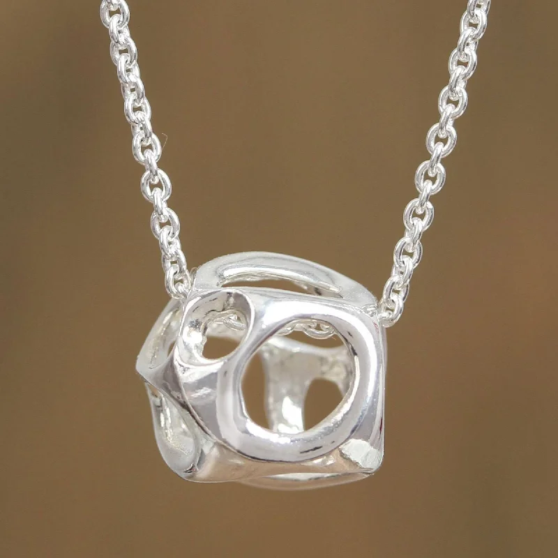 Flash Deals On Fine Jewelry – Shop Before It's Gone Form of Fortune Modern Geometric Sterling Silver Mexican Pendant Necklace Flash Deals On Fine Jewelry – Shop Before It's Gone Form of Fortune Modern Geometric Sterling Silver Mexican Pendant Necklace
