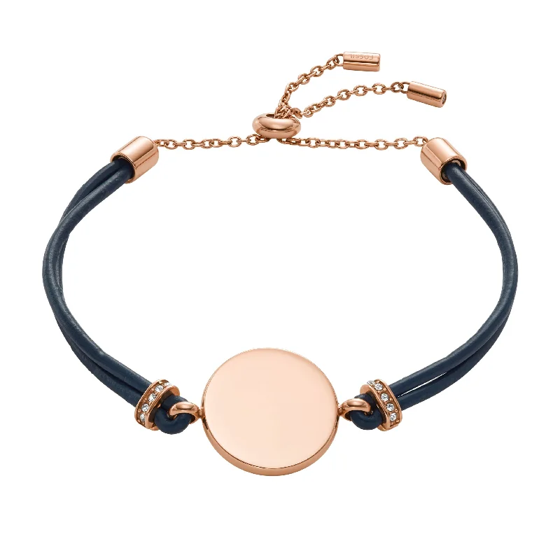 Flash Jewelry Sale – Get Stunning Pieces At Low Prices Fossil Women's Elliott Rose Gold-Tone Stainless Steel Leather Bracelet Flash Jewelry Sale – Get Stunning Pieces At Low Prices Fossil Women's Elliott Rose Gold-Tone Stainless Steel Leather Bracelet