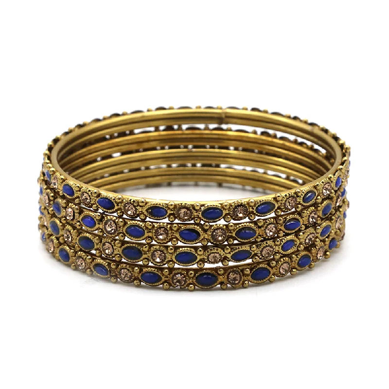 Affordable Glamour – Premium Jewelry At Special Prices Gold Bangles Designs For Women's - Blue Affordable Glamour – Premium Jewelry At Special Prices Gold Bangles Designs For Women's - Blue