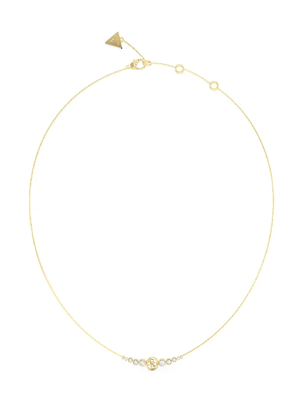 Elegant Designs, Unbeatable Discounts – Shop Jewelry Now Gold Crystals Logo Necklace Elegant Designs, Unbeatable Discounts – Shop Jewelry Now Gold Crystals Logo Necklace