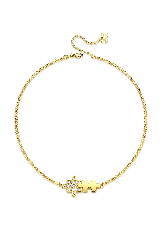 Huge Savings On Timeless Jewelry Collections Gold Jigsaw Puzzle Necklace