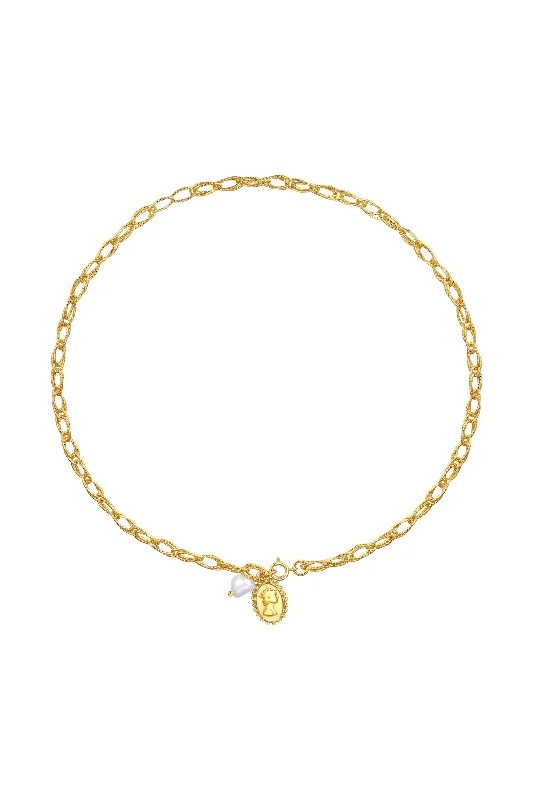 Handcrafted Jewelry Sale – Unique Designs At Low Prices Golden Carved Pendant and Pearl Necklace Handcrafted Jewelry Sale – Unique Designs At Low Prices Golden Carved Pendant and Pearl Necklace