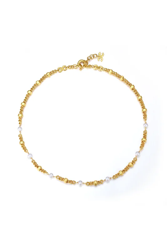 Premium Jewelry Now Available At Special Discounts Hexagon Bead Necklace with Natural Pearls Premium Jewelry Now Available At Special Discounts Hexagon Bead Necklace with Natural Pearls