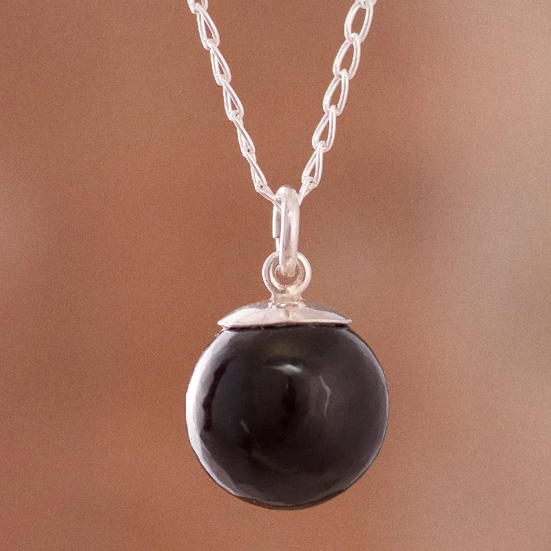 Exclusive Jewelry Sale Event – Shop Now Hypnotic Orb Obsidian Orb Pendant Necklace Crafted in Peru Exclusive Jewelry Sale Event – Shop Now Hypnotic Orb Obsidian Orb Pendant Necklace Crafted in Peru