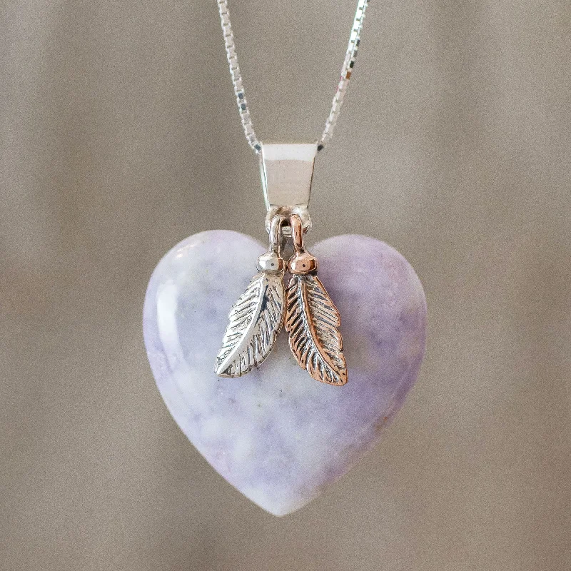Adjustable Charm Bracelets For A Perfect Fit Lavender Heart Natural Lavender Jade and Sterling Silver Heart Necklace Adjustable Charm Bracelets For A Perfect Fit Lavender Heart Natural Lavender Jade and Sterling Silver Heart Necklace