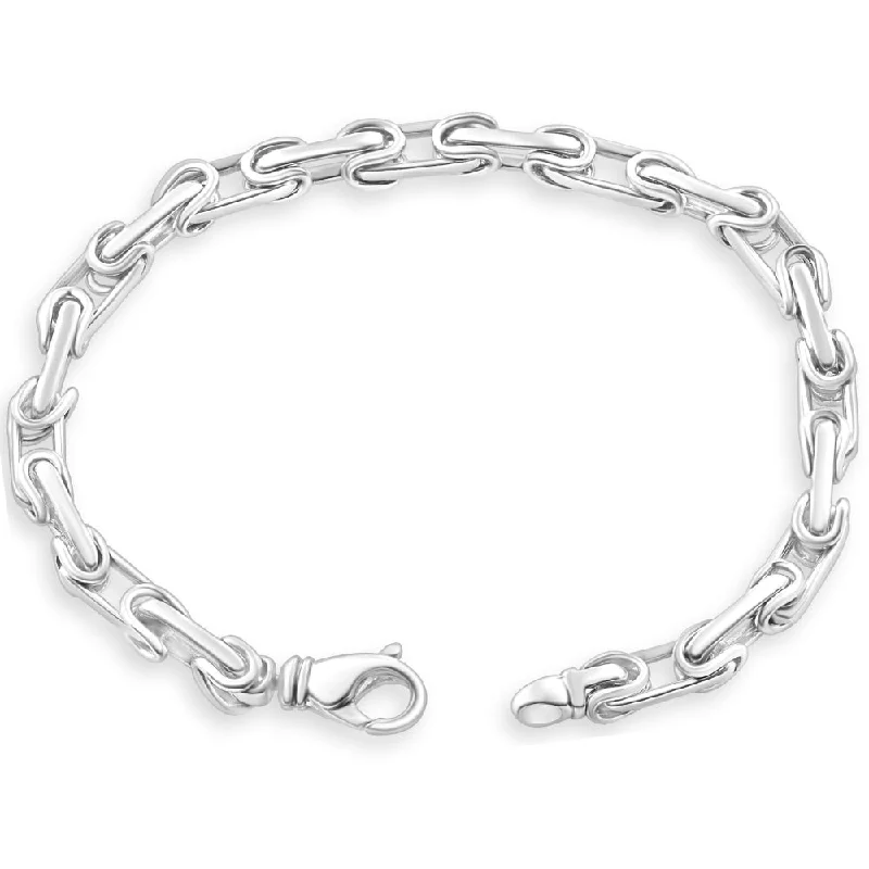 Elegant Rose Gold Jewelry For A Stylish Touch Men's 14k Gold (41gram) or Platinum (66gram) Link Byzantine Bracelet 8.5" Elegant Rose Gold Jewelry For A Stylish Touch Men's 14k Gold (41gram) or Platinum (66gram) Link Byzantine Bracelet 8.5"