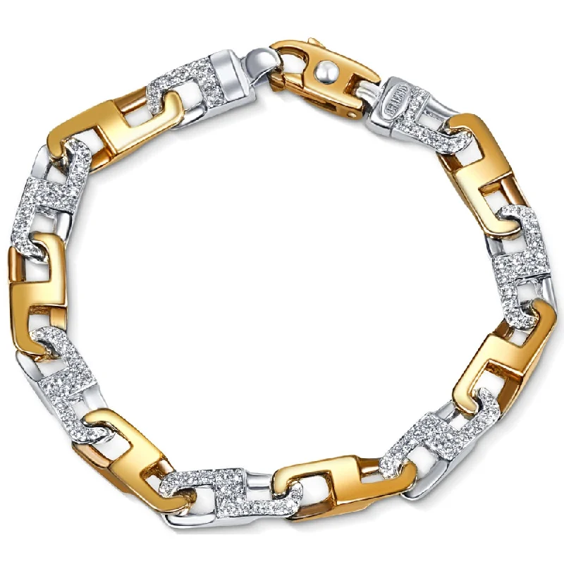 Best-Selling Jewelry Now Available At Special Deals Men's 14k Gold (45gram) or Platinum (72gram) 8.5mm Diamond Bracelet 8.5" Best-Selling Jewelry Now Available At Special Deals Men's 14k Gold (45gram) or Platinum (72gram) 8.5mm Diamond Bracelet 8.5"