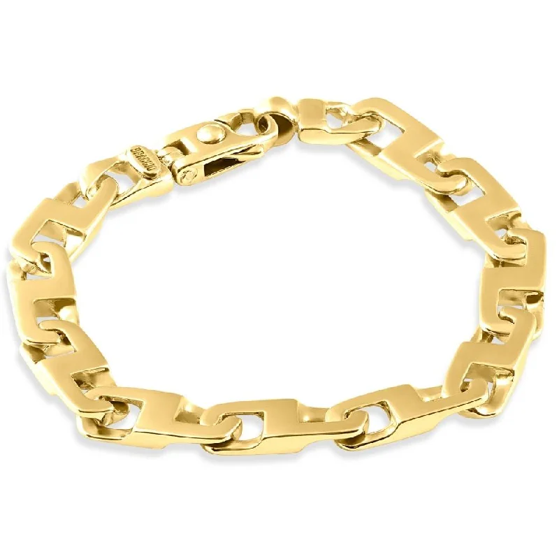 Luxury Jewelry At Unbeatable Discounts Men's 14k Gold (45gram) or Platinum (73gram) 8.5mm Link Bracelet 9" Luxury Jewelry At Unbeatable Discounts Men's 14k Gold (45gram) or Platinum (73gram) 8.5mm Link Bracelet 9"