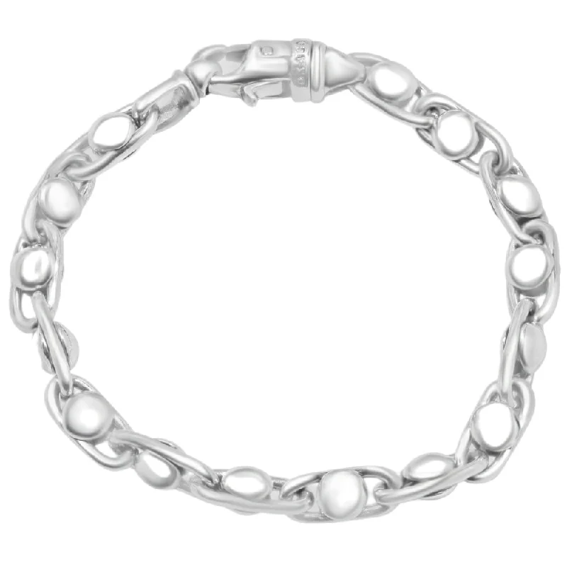 Final Call For Exquisite Jewelry At Reduced Rates Men's 14k Gold (46gram) or Platinum (75gram) 7.5mm Link Bracelet 8.5" Final Call For Exquisite Jewelry At Reduced Rates Men's 14k Gold (46gram) or Platinum (75gram) 7.5mm Link Bracelet 8.5"