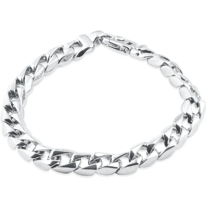 Trendy Minimalist Jewelry For Everyday Wear Men's Curb Link 14k Gold (46gram) or Platinum (74gram) 9.5mm Bracelet 8" Trendy Minimalist Jewelry For Everyday Wear Men's Curb Link 14k Gold (46gram) or Platinum (74gram) 9.5mm Bracelet 8"