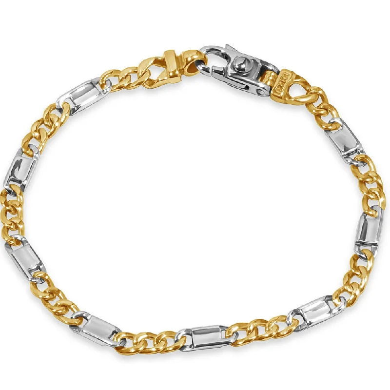 Jewelry Clearance – Final Chance To Save Big Men's Figaro Link 14k Gold (13gram) or Platinum (21gram) 5mm Bracelet 8" Jewelry Clearance – Final Chance To Save Big Men's Figaro Link 14k Gold (13gram) or Platinum (21gram) 5mm Bracelet 8"