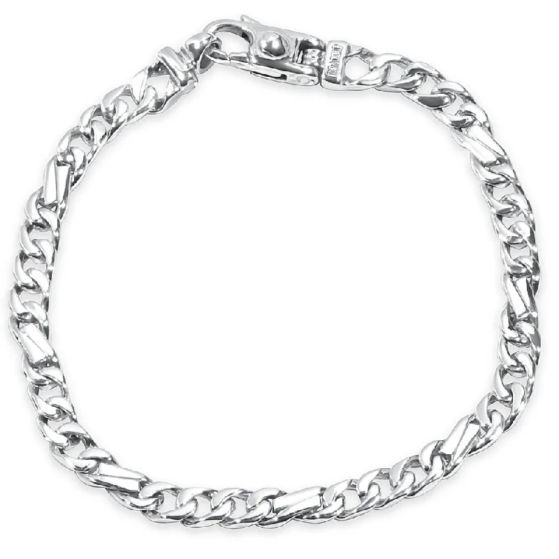 Jewelry Deals That Sparkle – Shop Today Men's Figaro Link 14k Gold (19gram) or Platinum (30gram) 5.5mm Bracelet 8" Jewelry Deals That Sparkle – Shop Today Men's Figaro Link 14k Gold (19gram) or Platinum (30gram) 5.5mm Bracelet 8"