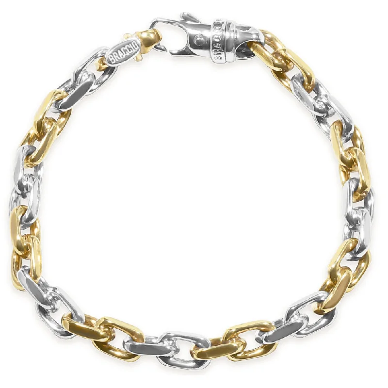 Your Perfect Accessory At The Perfect Price Men's Link 14k Gold (39gram) or Platinum (63gram) 7mm Bracelet 8.5" Your Perfect Accessory At The Perfect Price Men's Link 14k Gold (39gram) or Platinum (63gram) 7mm Bracelet 8.5"