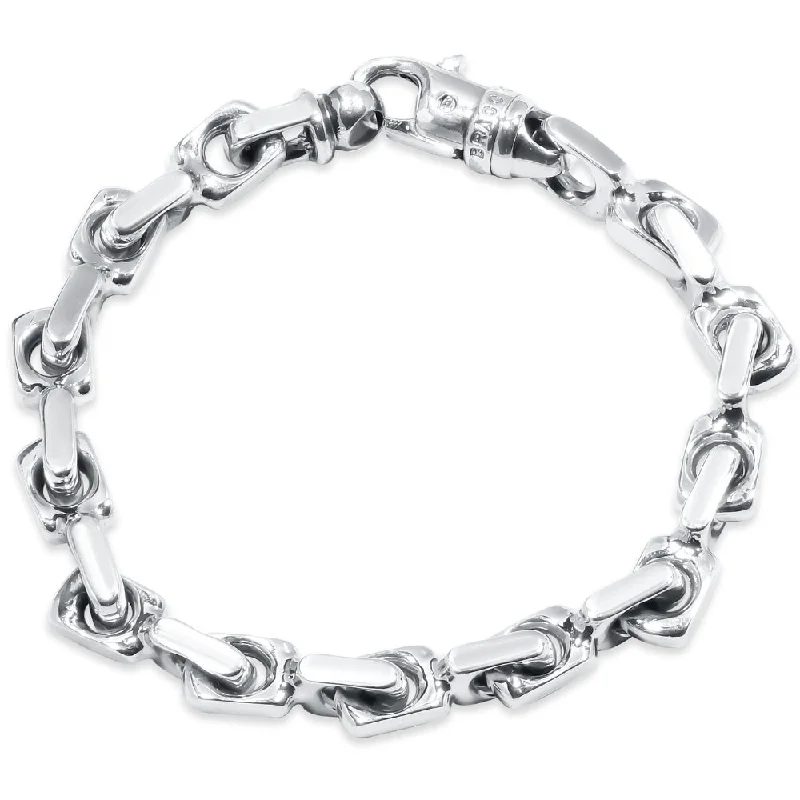Elevate Your Outfit With Discounted Statement Jewelry Men's Link 14k Gold (84gram) or Platinum (135gram) 8.5mm Bracelet 8.5" Elevate Your Outfit With Discounted Statement Jewelry Men's Link 14k Gold (84gram) or Platinum (135gram) 8.5mm Bracelet 8.5"