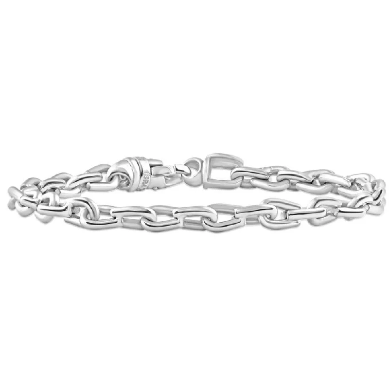 Trending Jewelry Now Available At Exclusive Prices Men's Polished Steel Clasp 6mm Thin Oval Flexible Link 8.5 " Bracelet Trending Jewelry Now Available At Exclusive Prices Men's Polished Steel Clasp 6mm Thin Oval Flexible Link 8.5 " Bracelet