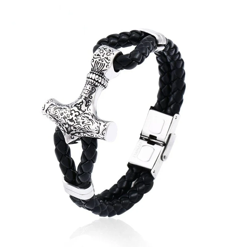 Special Jewelry Deals – Upgrade Your Collection Men's Punk Hammer Carved Bracelet