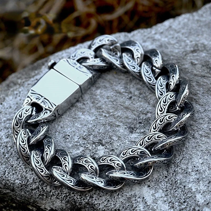 Luxury Jewelry At Unbeatable Discounts Men's Punk Twisting Buckle Bracelet