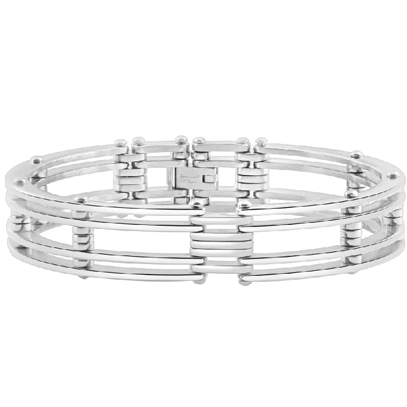Timeless Beauty, Unbeatable Deals – Jewelry Sale On Men's Steel Single tone 13.5mm Link Flexible Clasp 8.5 " Bracelet Timeless Beauty, Unbeatable Deals – Jewelry Sale On Men's Steel Single tone 13.5mm Link Flexible Clasp 8.5 " Bracelet