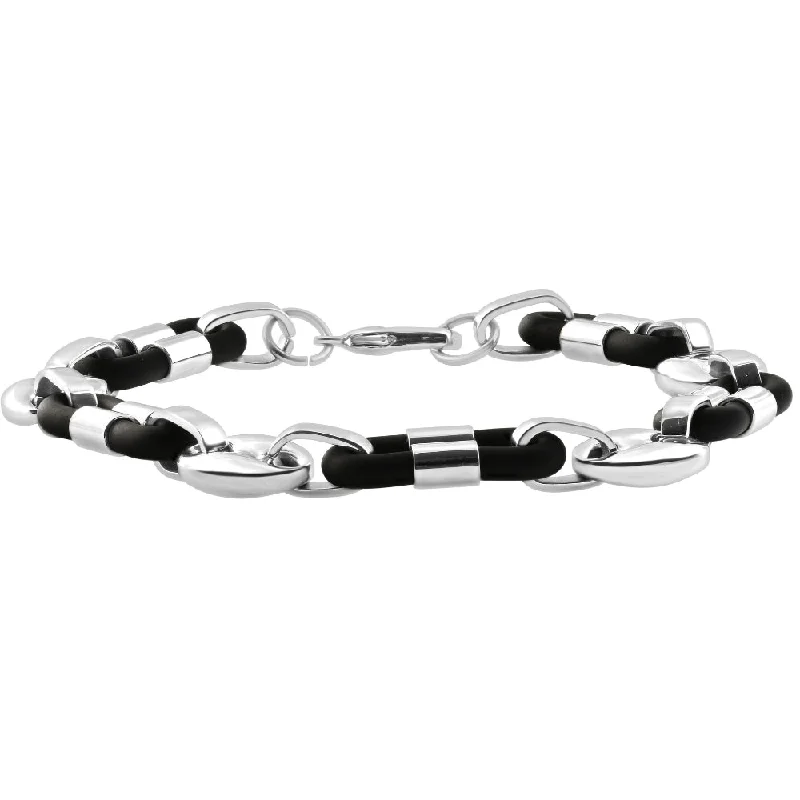 Save On Luxury Jewelry Pieces – Limited-Time Offers Men's Two Tone Steel and Black Mariner 8" 10mm Bracelet Save On Luxury Jewelry Pieces – Limited-Time Offers Men's Two Tone Steel and Black Mariner 8" 10mm Bracelet