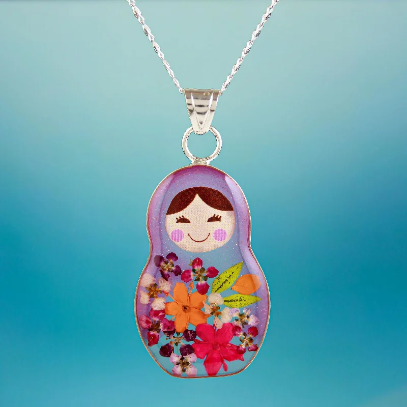 Unmissable Discounts On Timeless Jewelry Pieces Mexican Matryoshka Matryoshka Style Pendant Necklace with Natural Flowers Unmissable Discounts On Timeless Jewelry Pieces Mexican Matryoshka Matryoshka Style Pendant Necklace with Natural Flowers