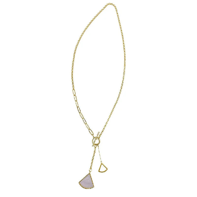 Shop High-Quality Jewelry At Jaw-Dropping Discounts Adornia Mixed Chain Toggle Y- Ginko Leaf Drop Necklace gold Shop High-Quality Jewelry At Jaw-Dropping Discounts Adornia Mixed Chain Toggle Y- Ginko Leaf Drop Necklace gold