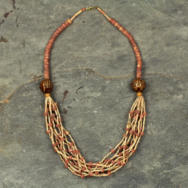 Exclusive Jewelry Sale – Sparkle For Less Nene Brass Beaded Necklace