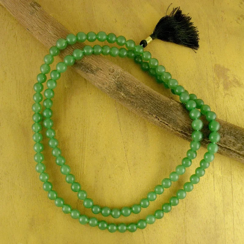Bestselling Jewelry At Special Promotional Rates Pray Prayer Beads Aventurine Jap Mala Necklace from India Bestselling Jewelry At Special Promotional Rates Pray Prayer Beads Aventurine Jap Mala Necklace from India