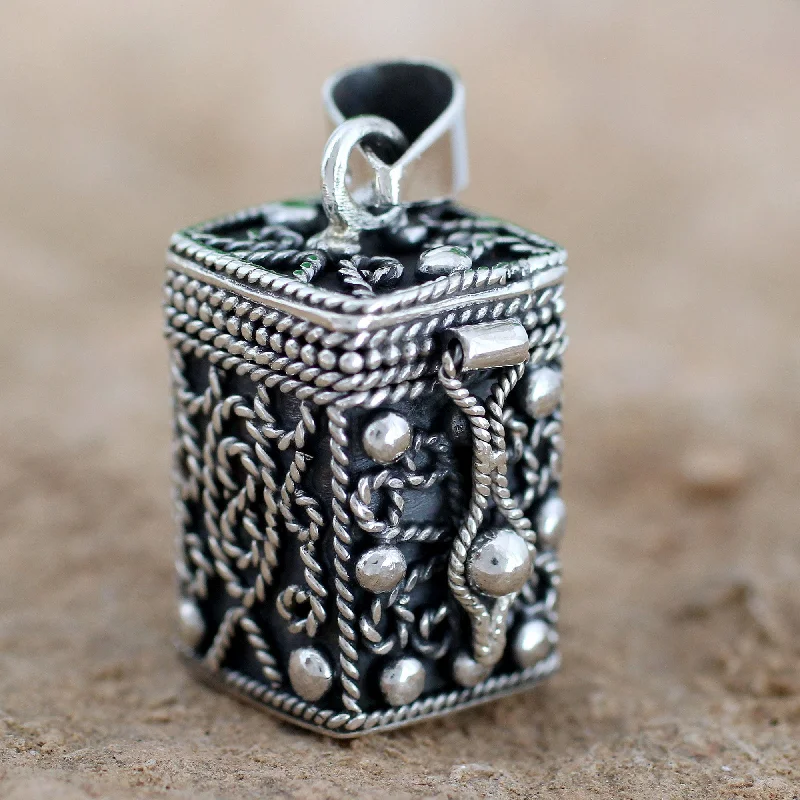 Shop Dazzling Rings, Earrings, And More At Special Discounts Prayer Box Square Locket Pendant Artisan Crafted Silver Jewelry Shop Dazzling Rings, Earrings, And More At Special Discounts Prayer Box Square Locket Pendant Artisan Crafted Silver Jewelry
