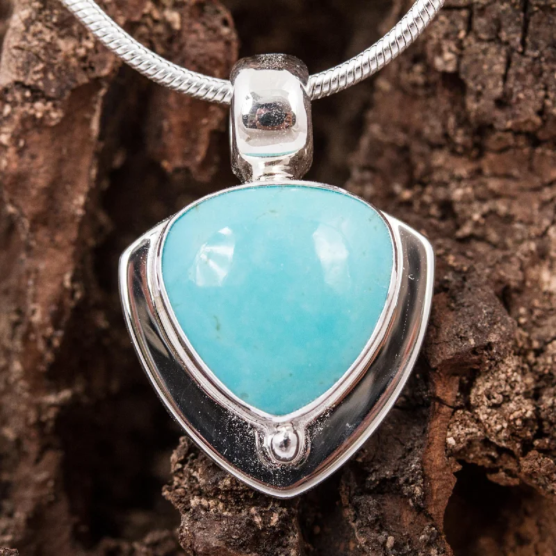 Unbeatable Offers On Luxury And Everyday Jewelry Pyramid of Friendship Modern Sterling Silver and Natural Turquoise Necklace Unbeatable Offers On Luxury And Everyday Jewelry Pyramid of Friendship Modern Sterling Silver and Natural Turquoise Necklace