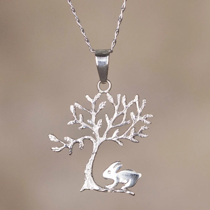 Trending Jewelry Styles Now At Limited-Time Discounts Rabbit Under a Tree Rabbit and Tree Sterling Silver Pendant Necklace from Peru Trending Jewelry Styles Now At Limited-Time Discounts Rabbit Under a Tree Rabbit and Tree Sterling Silver Pendant Necklace from Peru
