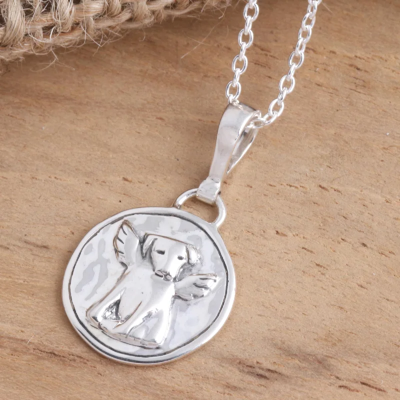 Get The Sparkle You Love At Prices You Adore Really Good Boy Sterling Silver Pendant Necklace Angel Dog Get The Sparkle You Love At Prices You Adore Really Good Boy Sterling Silver Pendant Necklace Angel Dog