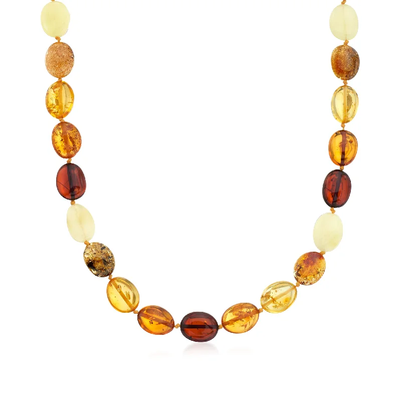 Seasonal Jewelry Deals – Elevate Your Style Ross-Simons 11-13mm Multicolored Amber Bead Necklace With Sterling Silver Seasonal Jewelry Deals – Elevate Your Style Ross-Simons 11-13mm Multicolored Amber Bead Necklace With Sterling Silver