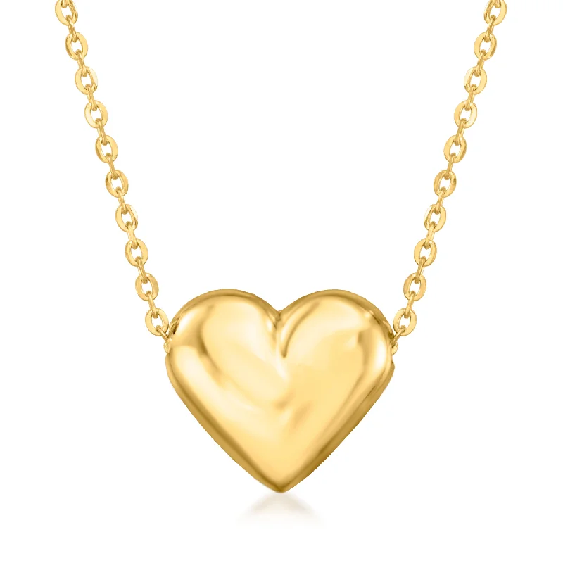 Limited-Stock Jewelry Clearance – Grab Your Favorites Now Ross-Simons 14kt Yellow Gold Heart Necklace Limited-Stock Jewelry Clearance – Grab Your Favorites Now Ross-Simons 14kt Yellow Gold Heart Necklace