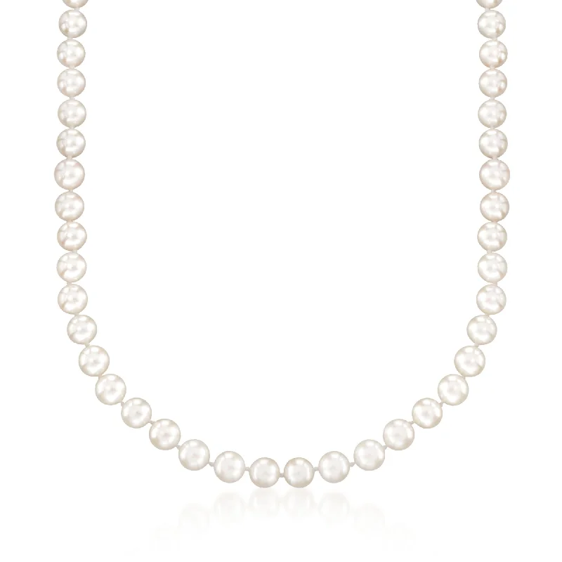 Shine Bright With Our Special Jewelry Promotions Ross-Simons 7-7.5mm Cultured Akoya Pearl Necklace With 18kt White Gold Shine Bright With Our Special Jewelry Promotions Ross-Simons 7-7.5mm Cultured Akoya Pearl Necklace With 18kt White Gold