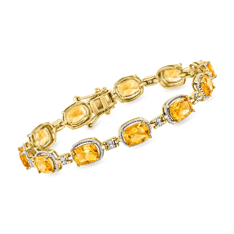 Buy More, Save More On Stunning Jewelry Pieces Ross-Simons Citrine and . Diamond Bracelet in 18kt Gold Over Sterling Buy More, Save More On Stunning Jewelry Pieces Ross-Simons Citrine and . Diamond Bracelet in 18kt Gold Over Sterling