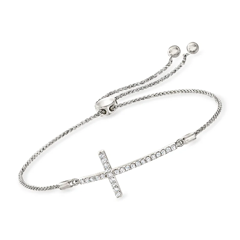 Seasonal Jewelry Deals – Elevate Your Style Ross-Simons Diamond Cross Bolo Bracelet in Sterling Silver Seasonal Jewelry Deals – Elevate Your Style Ross-Simons Diamond Cross Bolo Bracelet in Sterling Silver
