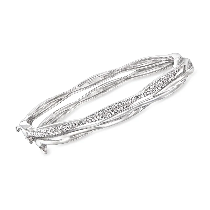 Special Deals On Handcrafted And Designer Jewelry Ross-Simons Diamond Jewelry Set: 2 Twisted Bangle Bracelets in Sterling Silver Special Deals On Handcrafted And Designer Jewelry Ross-Simons Diamond Jewelry Set: 2 Twisted Bangle Bracelets in Sterling Silver