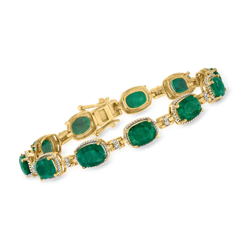 Seasonal Jewelry Sale – Upgrade Your Collection Ross-Simons Emerald and . Diamond Bracelet in 18kt Gold Over Sterling Seasonal Jewelry Sale – Upgrade Your Collection Ross-Simons Emerald and . Diamond Bracelet in 18kt Gold Over Sterling