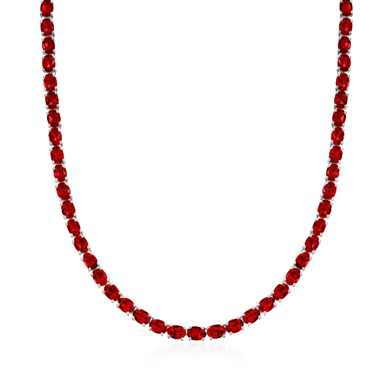 Unlock Unbeatable Jewelry Deals Before They’Re Gone Ross-Simons Garnet Tennis Necklace in Sterling Silver Unlock Unbeatable Jewelry Deals Before They’Re Gone Ross-Simons Garnet Tennis Necklace in Sterling Silver