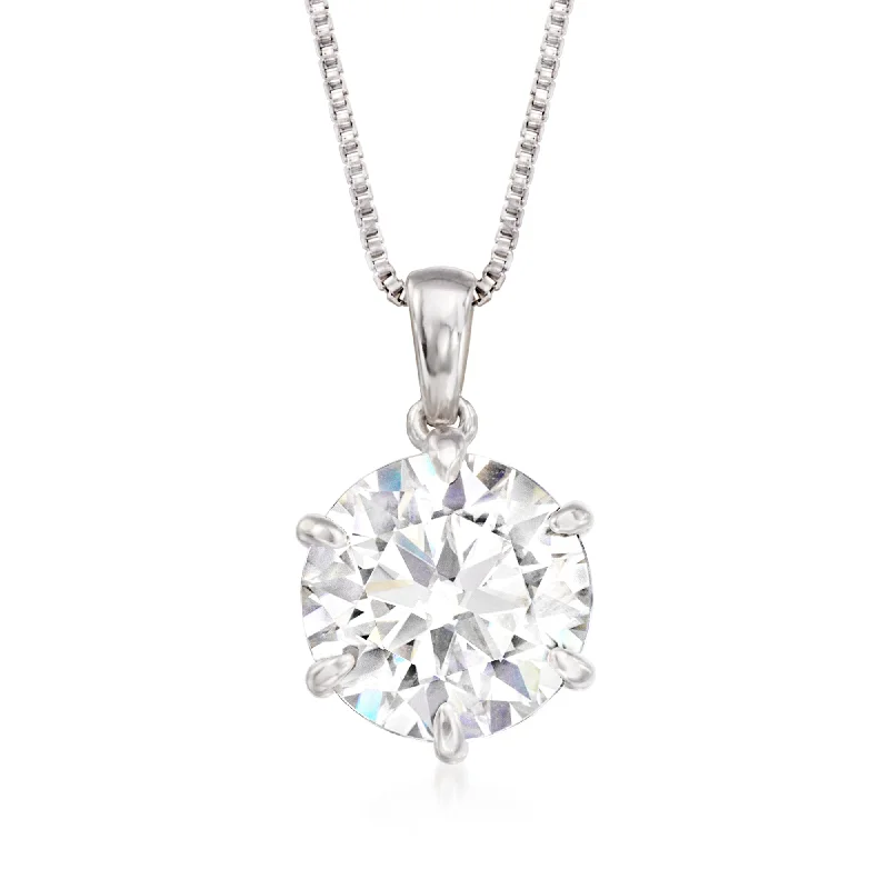 Luxury Jewelry Now At Special Promotional Rates Ross-Simons Moissanite Solitaire Necklace in Sterling Silver Luxury Jewelry Now At Special Promotional Rates Ross-Simons Moissanite Solitaire Necklace in Sterling Silver