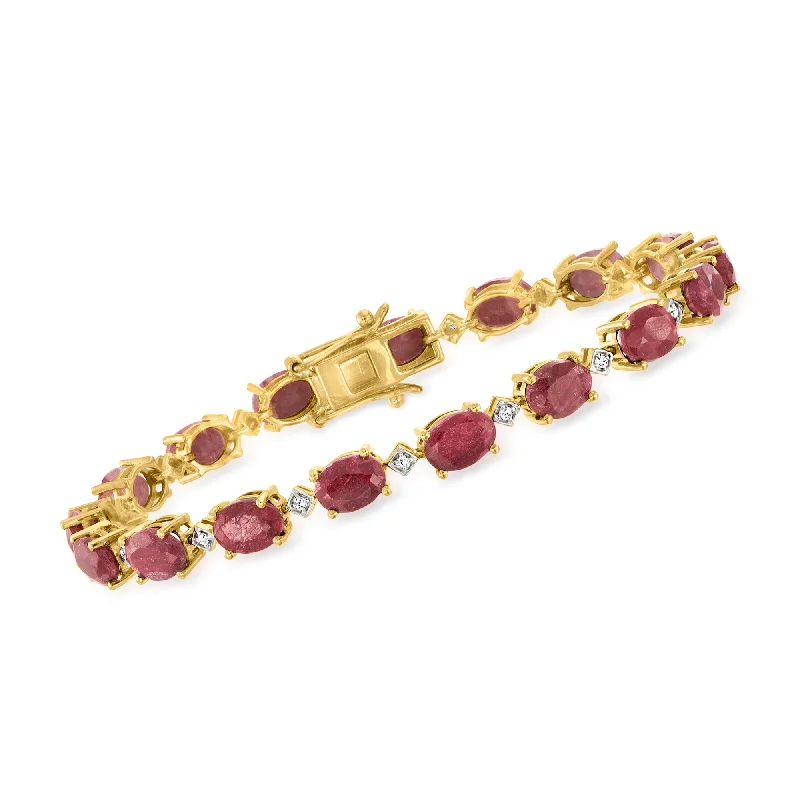 Premium Jewelry At Special Low Prices For A Limited Time Ross-Simons Ruby Bracelet With . Diamonds in 18kt Gold Over Sterling Premium Jewelry At Special Low Prices For A Limited Time Ross-Simons Ruby Bracelet With . Diamonds in 18kt Gold Over Sterling