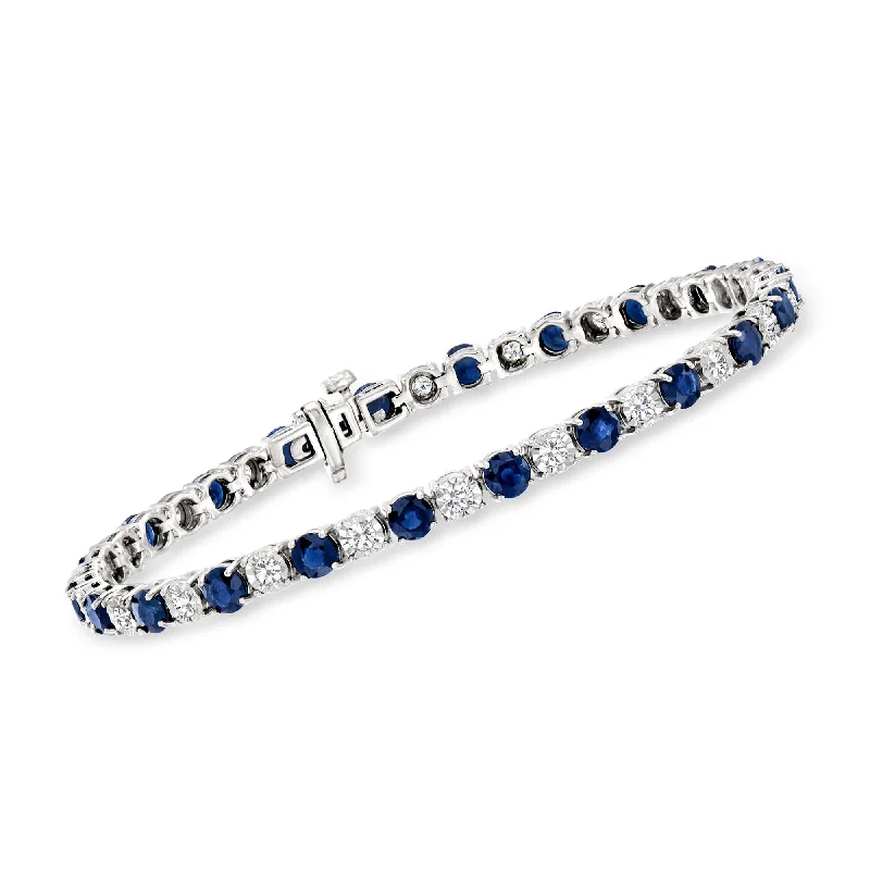 Luxury Jewelry Sale – Elegant Styles At Unbeatable Prices Ross-Simons Sapphire and Diamond Tennis Bracelet in Sterling Silver Luxury Jewelry Sale – Elegant Styles At Unbeatable Prices Ross-Simons Sapphire and Diamond Tennis Bracelet in Sterling Silver
