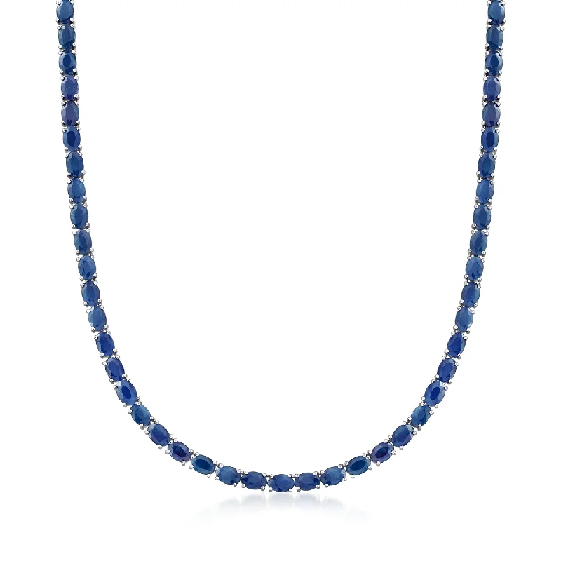 High-End Sparkle, Low-End Prices – Jewelry Sale Live Ross-Simons Sapphire Tennis Necklace in Sterling Silver High-End Sparkle, Low-End Prices – Jewelry Sale Live Ross-Simons Sapphire Tennis Necklace in Sterling Silver