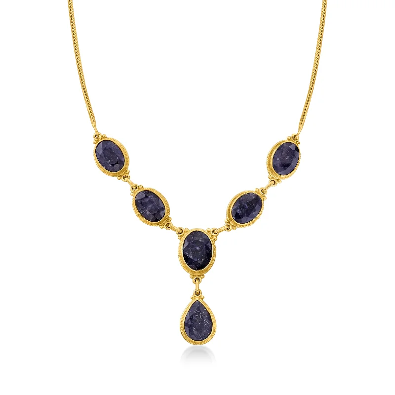 The Ultimate Jewelry Sale – Exclusive Styles At Great Prices Ross-Simons Sapphire Y-Necklace in 18kt Gold Over Sterling The Ultimate Jewelry Sale – Exclusive Styles At Great Prices Ross-Simons Sapphire Y-Necklace in 18kt Gold Over Sterling